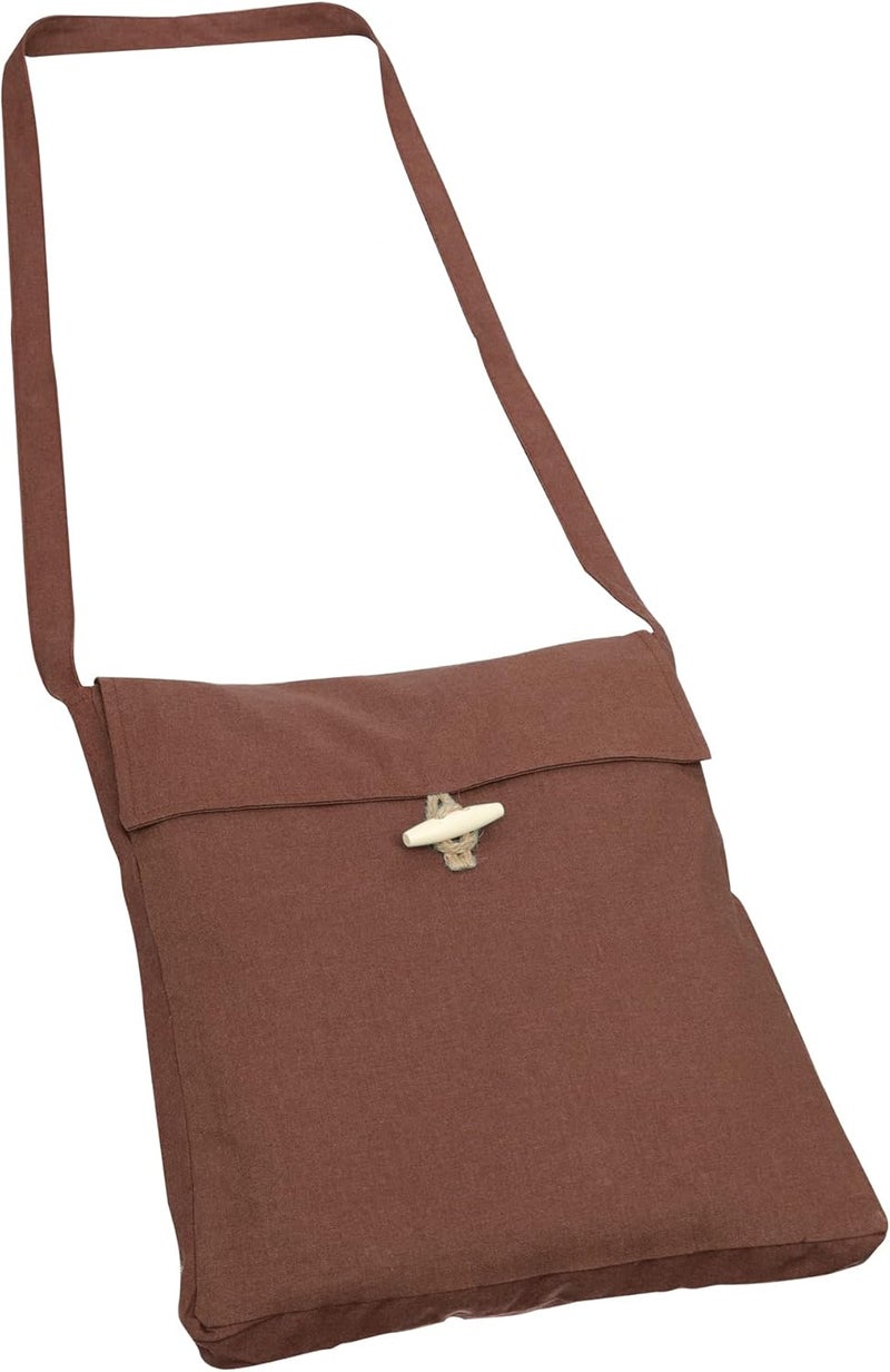 Procos Medieval Canvas Shoulder Bag, Pilgrim Pouch Bag Renaissance Viking Cosplay Accessory - Image 1